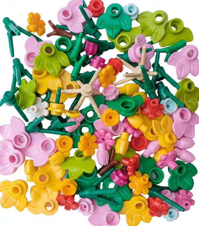 LEGO® Blumen und Blüten, Frühlings-Paket - 100 Teile gemischt