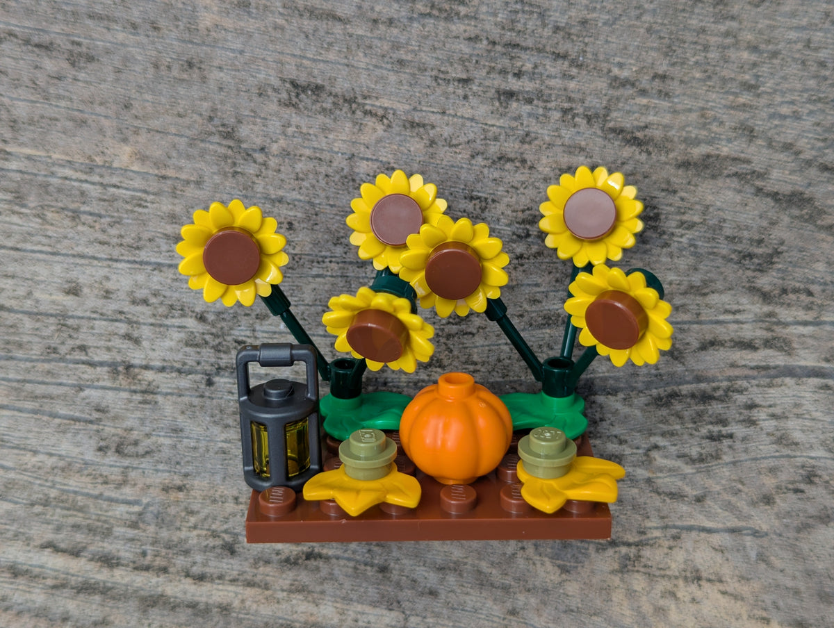 LEGO® Herbst-Paket – Sonnenblumen, Kürbis & Laterne – 32 Teile