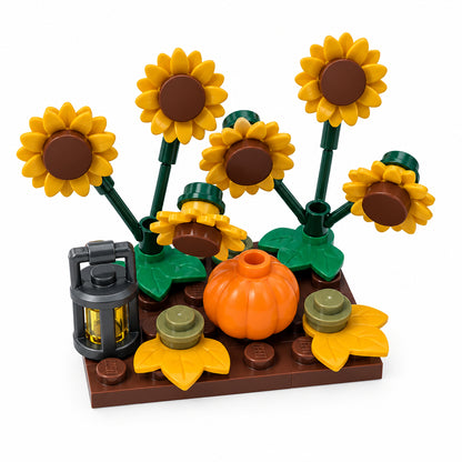 LEGO® Herbst-Paket – Sonnenblumen, Kürbis & Laterne – 32 Teile