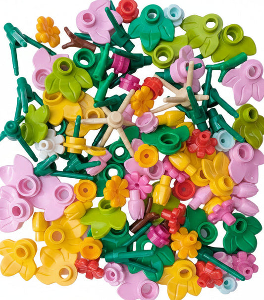 LEGO® Blumen und Blüten, Frühlings-Paket - 100 Teile gemischt